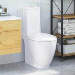 vidaXL Toilet met afvoer achter keramiek wit, Doe-het-zelf en Verbouw, Sanitair, Verzenden, Nieuw