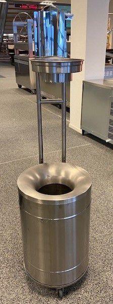 Afvalbak vlamdovend met poetsrolhouder, Zakelijke goederen, Horeca | Keukenapparatuur, Gebruikt, Ophalen