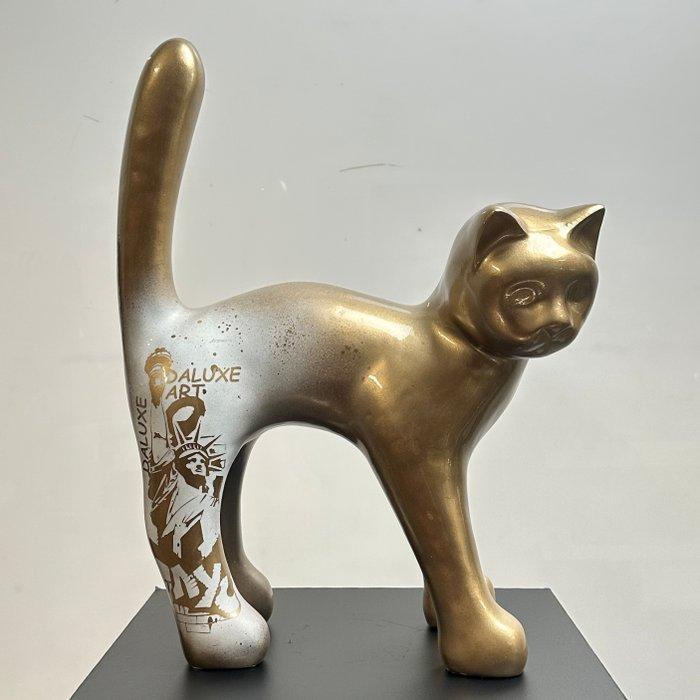 Daluxe Art - 1999 • Golden Liberty Cat, Antiek en Kunst, Kunst | Designobjecten
