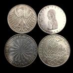 Duitsland. Lot with 4 Coins (Silver 2x 10 Deutsche Mark +