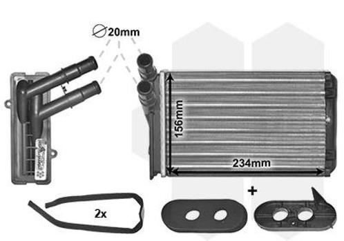 KACHEL RADIATEUR VOOR AUDI A3 8L 1996-1999 191813031D, Auto-onderdelen, Airco en Verwarming, Nieuw, Ophalen of Verzenden