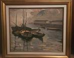 Europese school (XX) - Barcos impresionistas - NO RESERVE, Antiek en Kunst