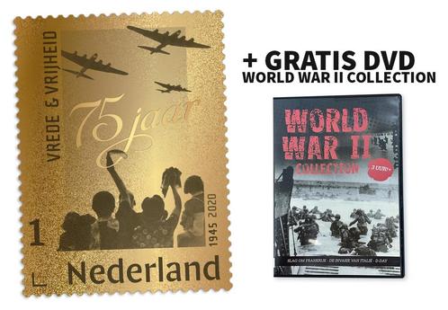 Gouden Postzegel 2020 75 jaar Vrede en Vrijheid, Postzegels en Munten, Munten en Bankbiljetten | Verzamelingen, Verzenden