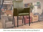 Leren eetkamerstoel Comfort met armleuning, Huis en Inrichting, Stoelen, Nieuw, Leer, Ophalen of Verzenden, Eén