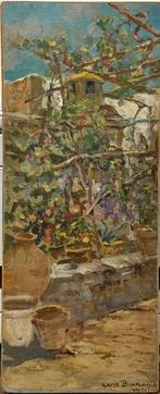 Carlo Brancaccio (1861-1920), Toegeschreven aan - Terrazza, Antiek en Kunst, Kunst | Schilderijen | Klassiek