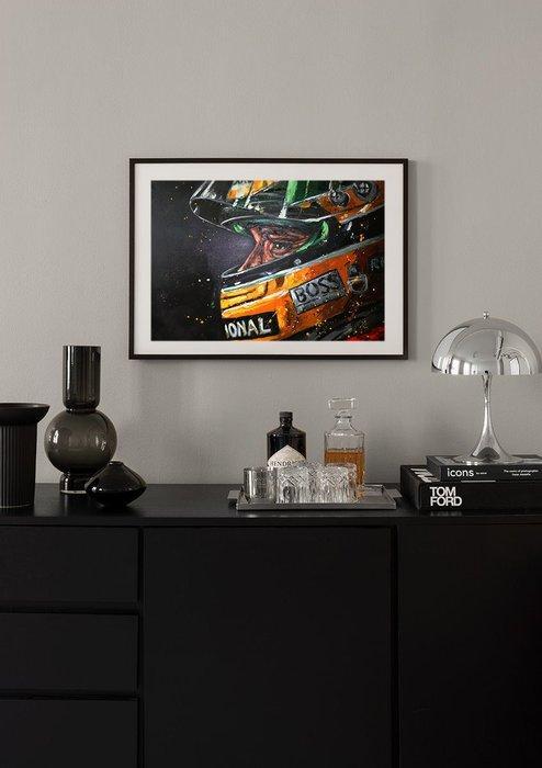 Mclaren - Monaco Grand Prix - Ayrton Senna - Kunstwerk, Verzamelen, Automerken, Motoren en Formule 1
