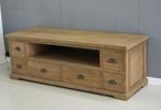 TV meubel van gerecycled teakhout, 150cm breed, 6 laden -