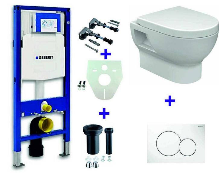 Geberit UP-320 + Mercurius OnePack + Sigma 01 wit, Doe-het-zelf en Verbouw, Sanitair, Nieuw, Verzenden