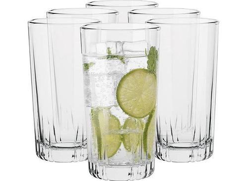 Longdrink glazen - Set van 6 - 385 ML of 340 ML, Verzamelen, Glas en Borrelglaasjes, Nieuw, Verzenden