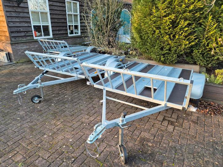 3vaks motortrailers met dichte vloer € 925,00, Auto diversen, Aanhangers en Bagagewagens, Nieuw, Ophalen