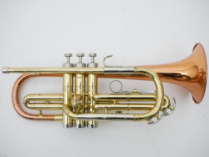Cornet Conn Model 15A Coprion/red brass bell, lang model, Muziek en Instrumenten, Blaasinstrumenten | Trompetten, Overige typen