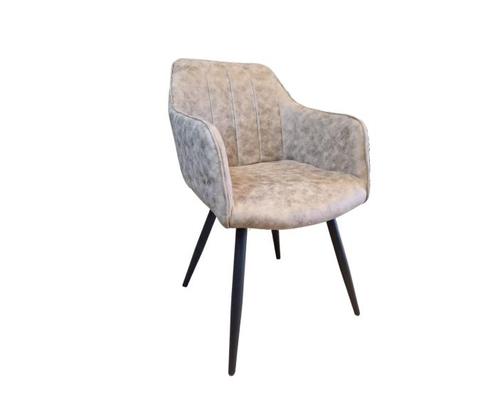 Eetkamerstoel Montana - Taupe | BY-OLAF, Huis en Inrichting, Stoelen, Nieuw, Ophalen of Verzenden