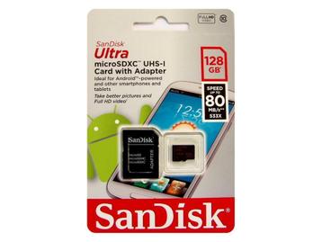Sandisk Ultra 128GB microSDXC 80mb/s geheugenkaart