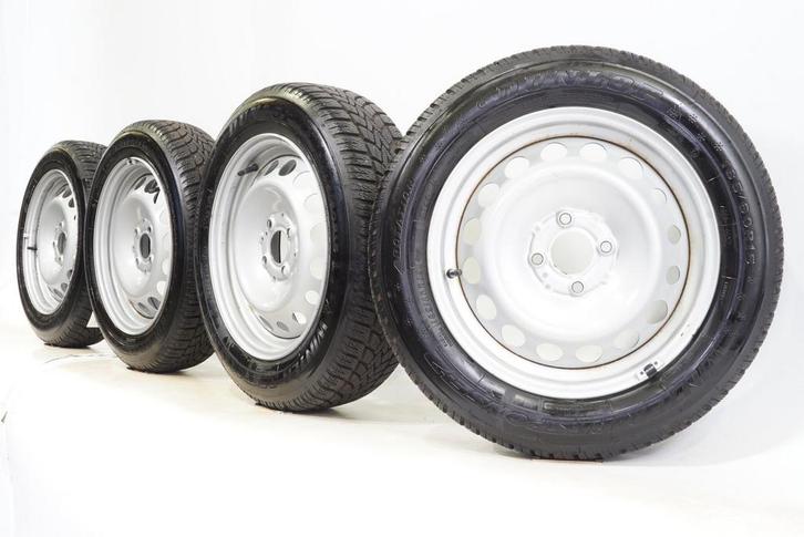 Smart ForTwo ForFour W453 15 inch stalen velgen + Winterband, Auto-onderdelen, Banden en Velgen, Velg(en), Gebruikt, 15 inch, Winterbanden