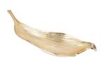Handgemaakte decoratieve kom ABSTRACT LEAF 65cm goud, Huis en Inrichting, Woonaccessoires | Vazen, Ophalen of Verzenden, Nieuw