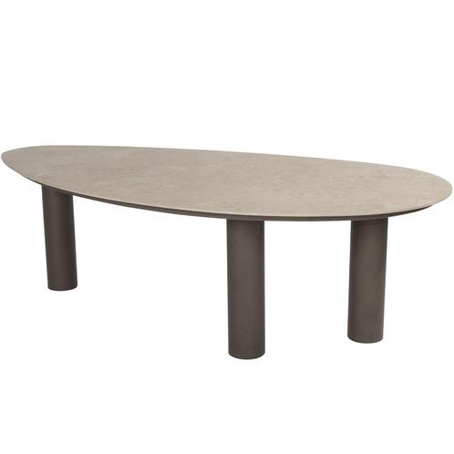 Arizona dining tuintafel 240x130xH75 cm keramiek kiezelvorm, Tuin en Terras, Tuintafels, Nieuw, Ophalen of Verzenden