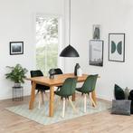 40% korting | Eetkamerstoel groen | velvet | houten poten, Huis en Inrichting, Stoelen, Nieuw, Stof, Eén, Velvet