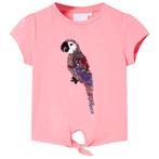vidaXL Kindershirt 116 fluorescerend roze, Verzenden, Nieuw