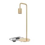 Calex Tafellamp 53 cm Craquele Goud 150 cm snoer en schakel, Nieuw