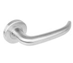 Intersteel Deurkruk / Deurklink Sabel op rond rozet RVS, Ophalen of Verzenden, Nieuw