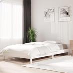 Bed stapelbaar 100x200 cm massief grenenhout wit, Huis en Inrichting, Verzenden