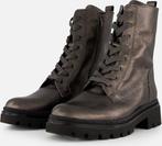 Gabor - maat 38 - Veterboots zilver Leer, Kleding | Dames, Schoenen, Verzenden, Nieuw