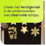 Kerstverlichting Raam Rendier, Sneeuwvlokken, Sterren -, Diversen, Verzenden, Nieuw