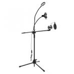 Multifunctionele microfoonstandaard met LED-lampje, telef..., Verzenden, Nieuw