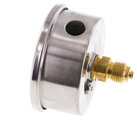 1..0 Bar Glycerine Manometer Achteraansluiting RVS/Messing, Doe-het-zelf en Verbouw, Overige Doe-het-zelf en Verbouw, Nieuw, Verzenden