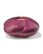 051 Theelichthouder keramiek twist donkerpaars, Huis en Inrichting, Woonaccessoires | Kandelaars en Kaarsen, Verzenden, Nieuw