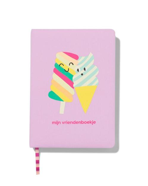 HEMA Vriendenboekje A5 ijsje, Kinderen en Baby's, Speelgoed | Educatief en Creatief, Nieuw, Verzenden