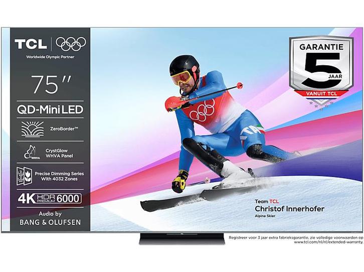 Tcl - UHD-LCD Ultra HD 4K TV - 75 inch, Audio, Tv en Foto, Televisies, 100 cm of meer, 4k (UHD), Nieuw, Overige merken, 100 cm of meer