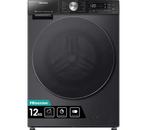 Hisense Wf5s1245bb Wasmachine 12kg 1400t, Witgoed en Apparatuur, Wasmachines, Ophalen of Verzenden, Nieuw, Voorlader, 85 tot 90 cm