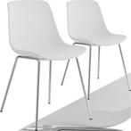 2dekans | tectake® Mave stoelen - Kunststof eetkamerstoelen, Ophalen of Verzenden, Zo goed als nieuw, Wit