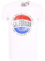 T-shirt Ronde Hals Wit Bio Katoen California E-Bound 150345, Kleding | Heren, Verzenden, Nieuw, Wit