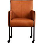Leren eetkamerstoel More - Rancho Cognac (cognac) - Poten s, Huis en Inrichting, Stoelen, Leren eetkamerstoel More - Rancho Cognac (cognac) - Poten staal rond zwart past perfect in uw interieur als u woonstijl: Bohemian, Industrieel, Modern, Scandinavisch is.