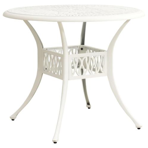 vidaXL Tuintafel 90x90x74 cm gietaluminium wit, Tuin en Terras, Tuintafels, Nieuw, Aluminium, Verzenden
