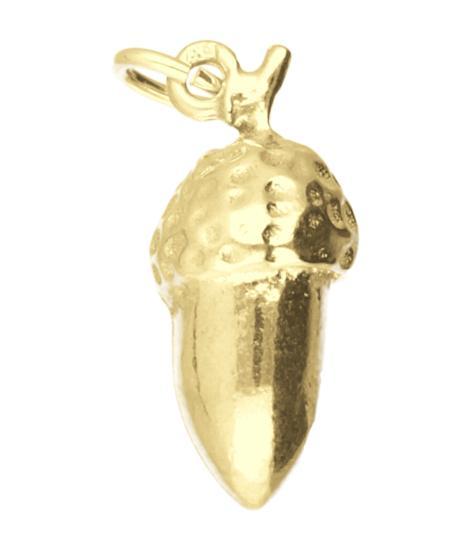 Gouden Eikel middel kettinghanger, Sieraden, Tassen en Uiterlijk, Kettinghangers, Verzenden