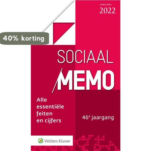 Sociaal Memo januari 2022 9789013167214, Boeken, Overige Boeken, Zo goed als nieuw, Verzenden