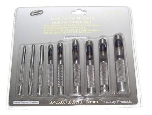 Holpijpset Holpijp Set 9 Delig - Leren Perforator Set - Holp, Doe-het-zelf en Verbouw, Overige Doe-het-zelf en Verbouw, Nieuw