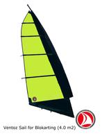 Ventoz Strandzeil 4.0 m2 om te blokarten, nieuw!, Watersport en Boten, Minder dan 3 meter, Verzenden, Nieuw, Minder dan 15 m²
