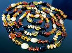 Amber Natuurlijk Baltisch Amber Ketting - lengte 120 cm- 17
