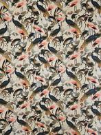 Nieuw! Tessuto Flamingo en pauwenparadijs Bohemisch