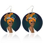 Headwrap girl - Afrikaanse oorbellen, Ophalen of Verzenden, Nieuw