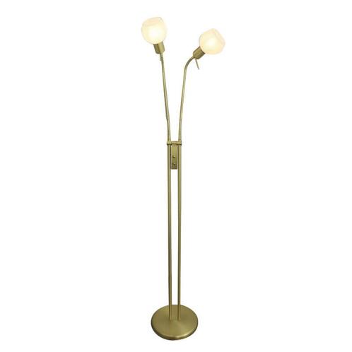Design vloerlamp wit, Ayleen, met schakelaar, Huis en Inrichting, Lampen | Vloerlampen, Nieuw, Glas, 150 tot 200 cm, Ophalen of Verzenden