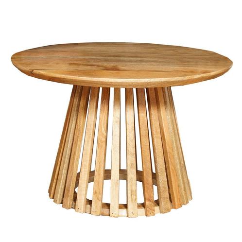 Salontafel Mangohout Rond Zara Large, Huis en Inrichting, Tafels | Salontafels, Nieuw, Overige houtsoorten, Rond, Verzenden