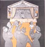 Spotprent over een fascistisch poppenspel (lijst optie), Verzenden