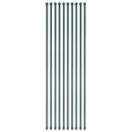 vidaXL Tuinpalen 1,5 m metaal groen 10 st, Verzenden, Nieuw, 60 cm of meer