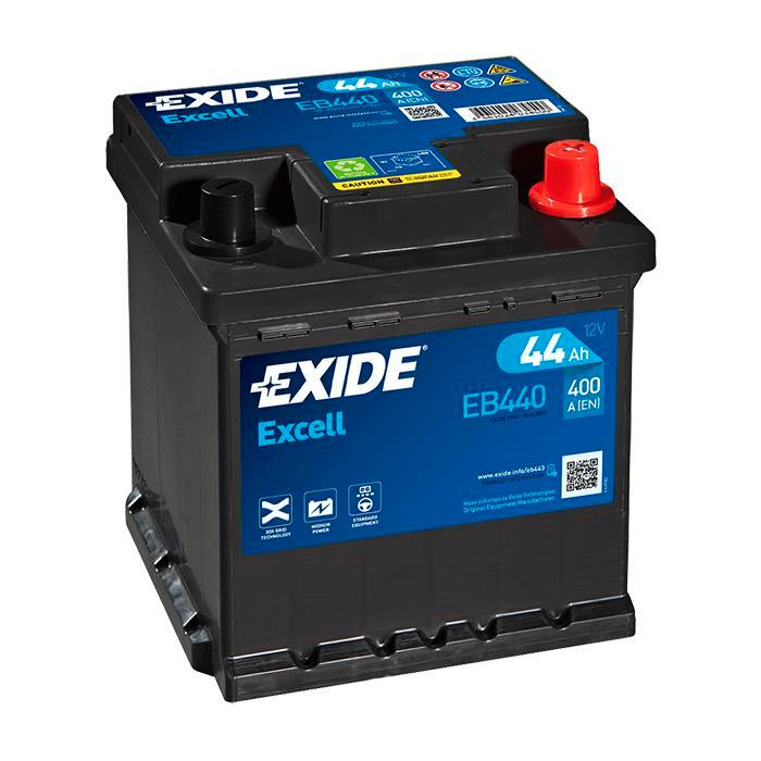 Exide Excell 12V 44Ah - Loodzuur - Startaccu - EB440, Watersport en Boten, Bootonderdelen, Nieuw