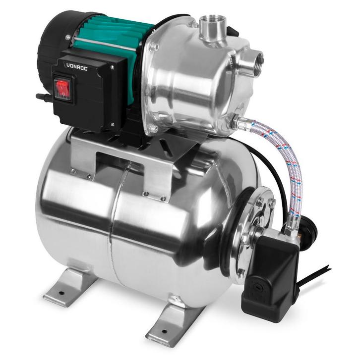 Hydrofoorpomp / hydrofoorset met drukschakelaar – 1000W -, Tuin en Terras, Waterpompen, Nieuw, Verzenden